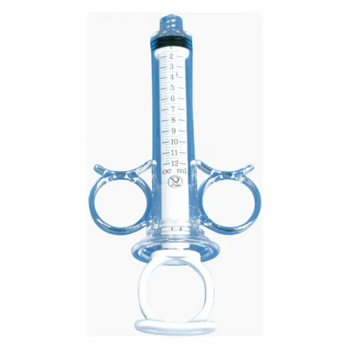 Deroyal - 77-301294 - Industries DeRoyal Angiographic 3 Ring Control Syringe, 12 mL, Male Rotator, Polycarbonate, Sterile, Thumb Ring & Finger Rings, Latex Free.