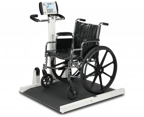 Detecto - From: 6500 To: 6550 - Fold Up Portable Wheelchair Scale 800 Lb X .2 Lb/ 360 Kg X .1 Kg  Platform