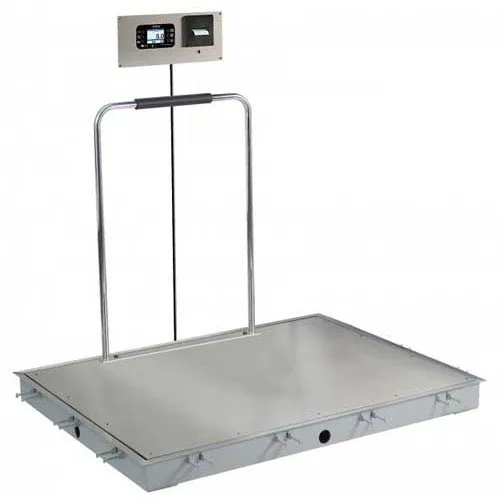 Detecto - From: ID-3636S-855RMP To: ID-7248S-855RMP - In Floor Dialysis Scale, Ss Deck, 855 Recessed Wall Mount Indicator W/ Printer