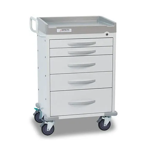 Detecto From: RC33669WHT To: RC33669YEL - Detecto Clinical - Rescue Series General Purpose Medical Cart