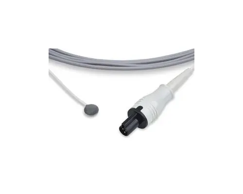 Cables and Sensors - DOH-PS0 - Reusable Temperature Probe, Neonate Skin Sensor,  Datex Ohmeda Compatible w/ OEM: 6600-0875-700, 2075796-001, OMP011, T-08750 (DROP SHIP ONLY) (Freight Terms are Prepaid & Added to Invoice - Contact Vendor for Specifics)