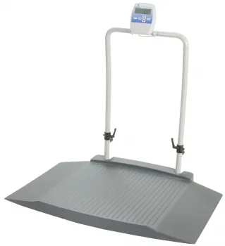 Doran Scales - From: DS8030-WIFI To: DS8080-WIFI - Wheelchair Scale with Dual Ramp, Mast & WIFI, 800 lb Capacity