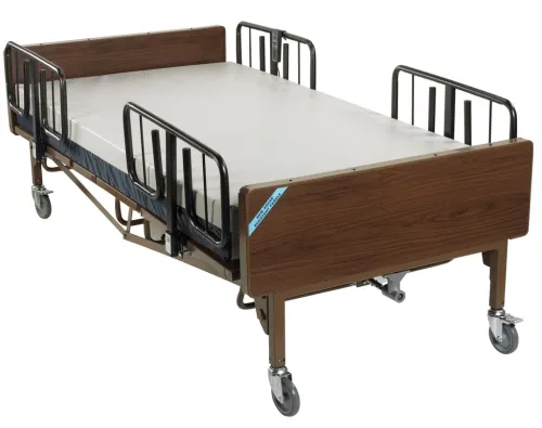 Drive - 43-3198 - Full Electric Super Heavy Duty Bariatric Hospital Bed With Mattress And T Rails