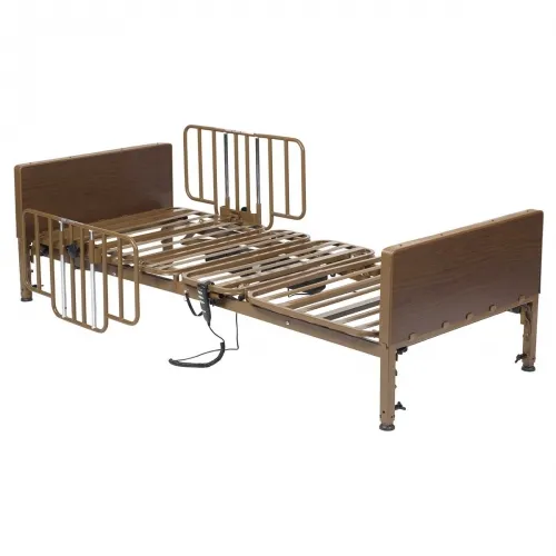 Drive DeVilbiss Healthcare - From: 15561FR-PKG To: 15561HR-PKG - Drive Medical Competitor Ii Manual Heigh Adjustable Bed Package, Half Rail And Inner Spring Mattress