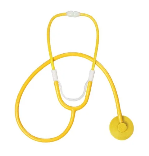 Dukal - 1115 - Stethoscope, Single Head, 22", Yellow, 10/bx, 10 bx/cs
