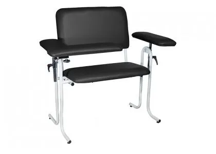 Dukal - 4386XF-BLK - Chair with Flip Up Arm, X-Wide, 700 lb Weight Capacity, Tall, Seat Dimensions: 31"W x 17"D x 24"H, Black (DROP SHIP ONLY)