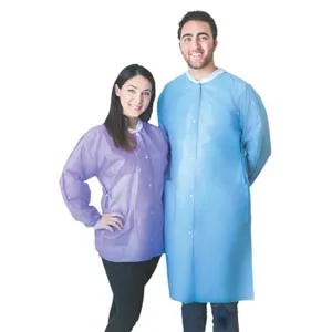 Dukal - FitMe - UGJ-6505-XL - Lab Jacket FitMe Turquoise X-Large Hip Length Disposable