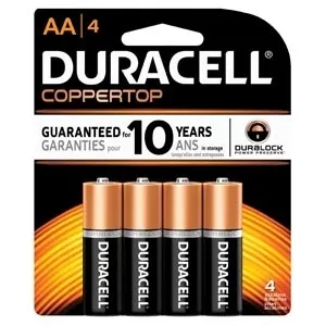 Duracell - MN1500B2Z - Battery, Alkaline, Size AA, 2/pk, 14pk/bx, 4bx/cs (UPC# 09261)