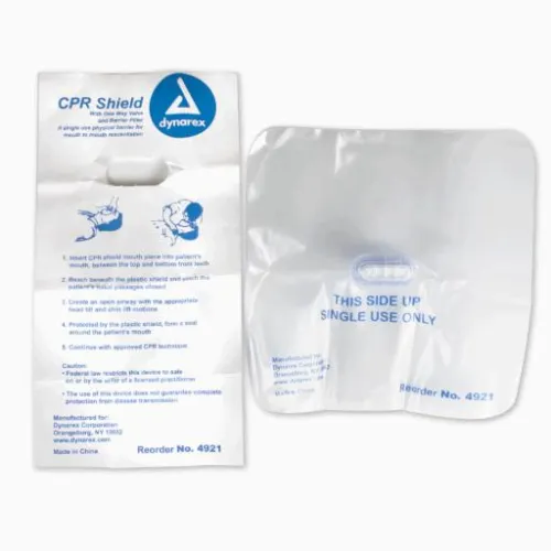 Dynarex - 36020 - Dynarex CPR Shield with One Way Valve. - Latex-free