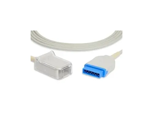 Cables and Sensors - E710M-210 - SpO2 Adapter Cable, 300cm, GE Healthcare > Marquette Compatible w/ OEM: 2016, 2264 MAC-GE, 2027263-002, TE2424, NXMQ105, LNC-10-GE (DROP SHIP ONLY) (Freight Terms are Prepaid & Added to Invoice - Contact Vendor for Specifi