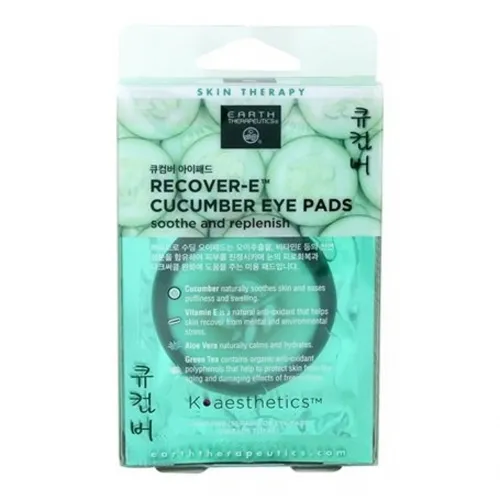 Earth Therapeutics - 235966 - Skin Therapy Recover-E Cucumber Eye Pads 10 count