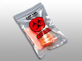Elkay Plastics - LAB20609BE - Reclosable 3-Wall Specimen Transfer Bag (Biohazard)