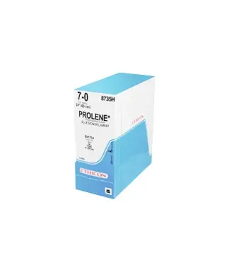 Ethicon Suture - EPM8737 - ETHICON SUTURE PROLENE POLYPROPYLENE SUTURE BLUE DOUBLE ARMED 2X24" EVERPOINT CARDIOVASC NDLE 1DZ/BX
