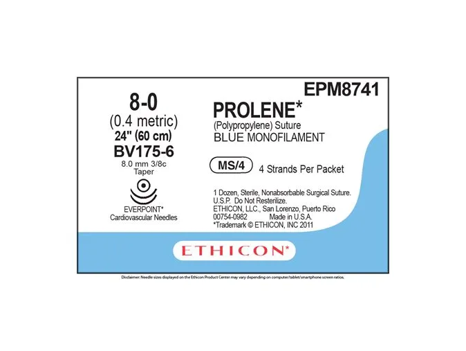 Ethicon - From: EPM8738 To: EPM8743 - Prolene Suture
