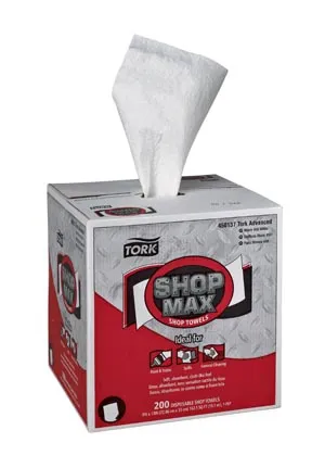 Essity - From: 450137 To: 450360  ShopMax Wiper, Centerfeed, Advanced, White, 1 Ply, 216.67ft, 200 sht/bx, 4 bx/cs
