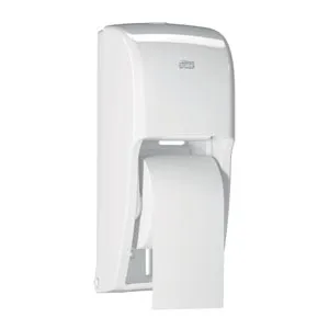 Essity - 555620 - Bath Tissue Roll Dispenser, High Capacity, Universal, White, T26, Plastic, 14.2" x 6.3" x 6.5", 1/cs