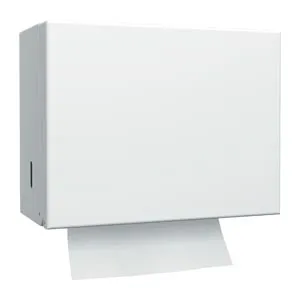 Essity - 70WM1 - Hand Towel Dispenser, Singlefold, Universal, White, H22, Metal, 9.3" x 11.8" x 5.8", 1/cs