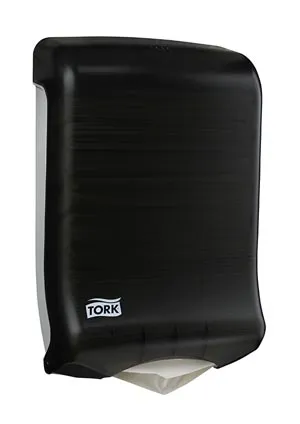 Essity - 73TR - Hand Towel Dispenser, Multifold and C-Fold, Universal, Smoke, H2, Plastic, 18" x 11.8" x 6.3", 1/cs