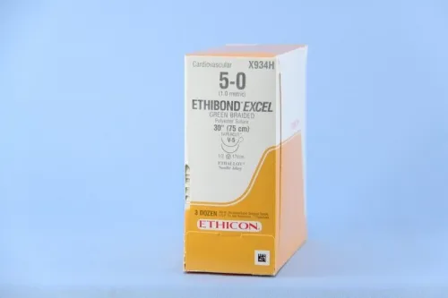 Ethicon Suture - X927H - ETHICON ETHIBOND EXCEL POLYESTER SUTURE TAPERCUT SIZE 20 30" GREEN BRAIDED NEEDLE V4 V4 3DZ/BX