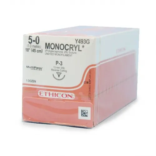Ethicon - Y318H - Suture 0 27in Monocryl Vil. Sh