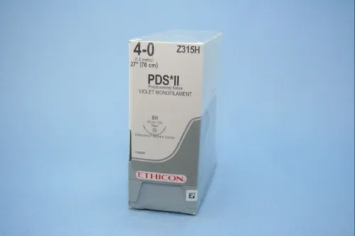 Ethicon Suture - Z315H - ETHICON PDS II (POLYDIOXANONE) SUTURE TAPER POINT SIZE 40 27" VIOLET MONOFILAMENT NEEDLE SH 3DZ/BX