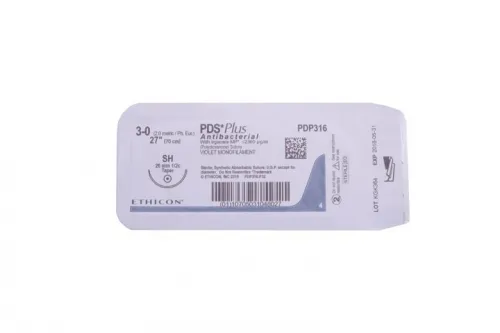 Ethicon Suture - Z338H - ETHICON PDS II (POLYDIOXANONE) SUTURE TAPER POINT SIZE 30 27" VIOLET MONOFILAMENT NEEDLE CT1 3DZ/BX