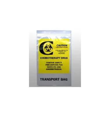 Elkay Plastics - F20609CTB - Chemo Drug Transport Bag Elkay Plastics Clear Bag LDPE 6 X 9 Inch