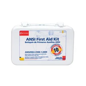 First Aid Only - From: 240-AN To: 243-AN - First Aid Kit, 10 Unit, Metal Case (DROP SHIP ONLY $50 Minimum Order)