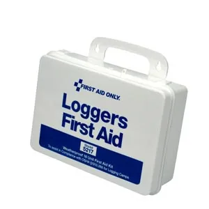First Aid Only - 5217C - Loggers First Aid Kit, 25 Person, Plastic Case, Custom Logo (DROP SHIP ONLY - $50 Minimum Order)