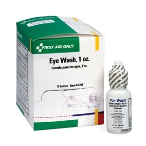 First Aid Only - H703 - Eyewash Bottle, Screw Cap, 1oz, 12/bx (DROP SHIP ONLY)