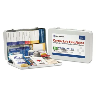 Firstaidon - FAO90671 - Contractor Ansi Class B First Aid Kit For 50 People, 254 Pieces