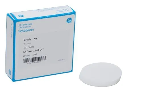 Ge Healthcare - 1440-6168 - Grade 40 Ashless Filter Paper for Pollution Analysis, 450 mm circle (100 pcs)