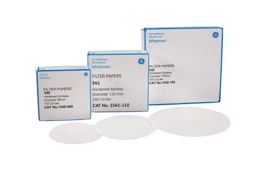 GE Healthcare - From: 1541-042 To: 1541-917 - Ge Healthcare Grade 541 Ashless Fast Filter Paper, 110 mm circles (100 pcs)