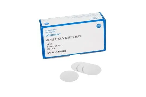 GE Healthcare - From: 1820-021 To: 1820-915  Ge HealthcareGrade GF/A Fine Retention Filter, 21 mm circle (100 pcs)