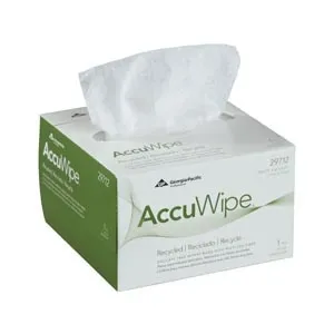 Georgia-Pacific Consumer - 29712 - Georgia Pacific AccuWipe Recycled Delicate Task Wipe AccuWipe Recycled Light Duty White NonSterile 1 Ply Tissue 4 1/2 X 8 1/4 Inch Disposable