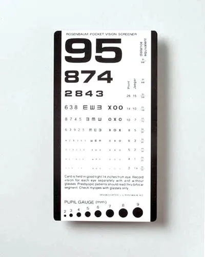 Graham-Field - 3053 - Pocket Eye Test Chart