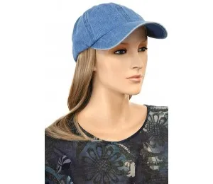 Hats For You - 310-40-B-W13 - Baseball Cap With Blonde Hair Piece