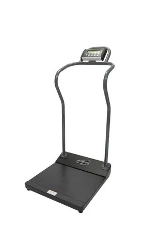 Health O Meter Professional - 3001KL-AMX - Digital Patient Platform Scale with Extended Handrails, Antimicrobial, 1000 lb/454 kg Capacity, Platform Dimension, Handrail Width (Power Adapter not included) (DROP SHIP