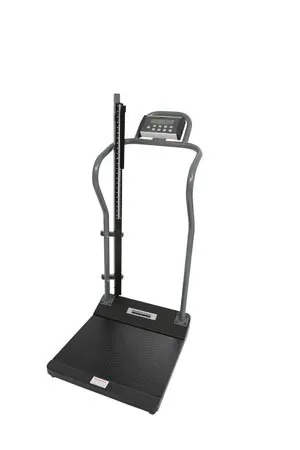 Health O Meter Professional - 3001KL-AMHR - Digital Patient Platform Scale with Height Rod, Antimicrobial, Assembled, 1000 lb/454kg Capacity (Power Adapter not included) (DROP SHIP ONLY)
