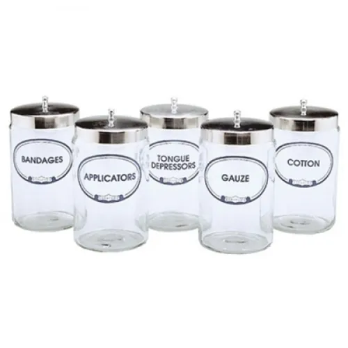 Healthsmart - 39813000 - Sundry Jars With Metal Lid Unlabeled Glass