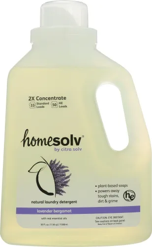 Homesolv - KHFM00285215 - Natural Laundry Detergent 2x Concentrate Liquid Lavender Bergamot