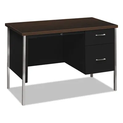 Honcompany - HON34002RMOP - 34000 Series Right Pedestal Desk, 45.25W X 24D X 29.5H, Mocha/Black
