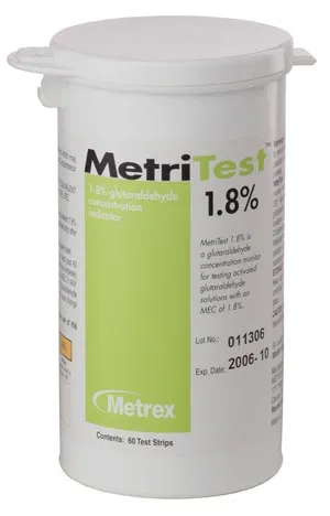Metrex Research - 10-304 - MetriTest 1.8, For 28 Day Use Life, 60 strips/bottle, 2 btl/cs (US Only)