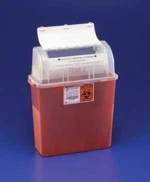 Cardinal Health - 31314886 - Sharps Container, 3 Gal, Translucent Red, 20&frac12;"H x 6"D x 14"W, 12/cs (Continental US Only)
