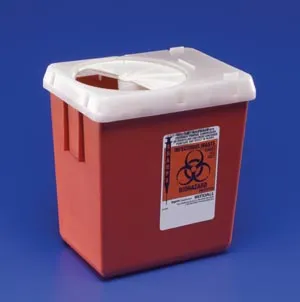 Cardinal Health - 1522SA - Sharps Container, 2.2 Qt, Red, 60/cs (16 cs/plt) (Continental US Only)