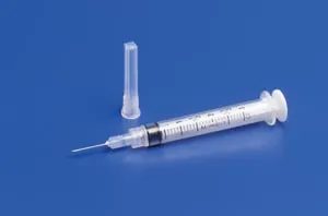 Cardinal Health - From: 8881513918 To: 8881513934  Monoject Rigid Pack Syringe Regular Luer Tip 3 cc, Sterile, Single use, Latex free, 1/10mL Graduation
