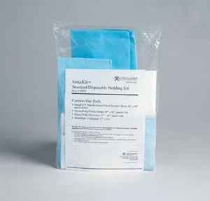 Graham Medical - 50983 - InstaKit Standard Kit Includes: 44547 SnugFit EMS Fitted Stretcher Sheet 329 Drape Sheet Tissue/ Poly/ Tissue 360 Pillowcase Tissue/ Poly  & 50984 Absorbent Underpad