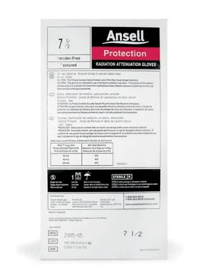 Ansell - 20873080 - Radiation Gloves, Size 8, 1 pr/pk, 5 pk/cs (US Only)