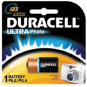 Duracell - DL123ABPK - Battery, Lithium, Size DL123A, 3V, 6/bx (UPC# 66191) (Item is considered HAZMAT and cannot ship via Air or to AK, GU, HI, PR, VI)