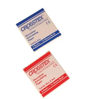 Crosstex - TPBR - Articulating Paper, Red/ Blue Combo, 12 sheets/bk, 12 bk/bx